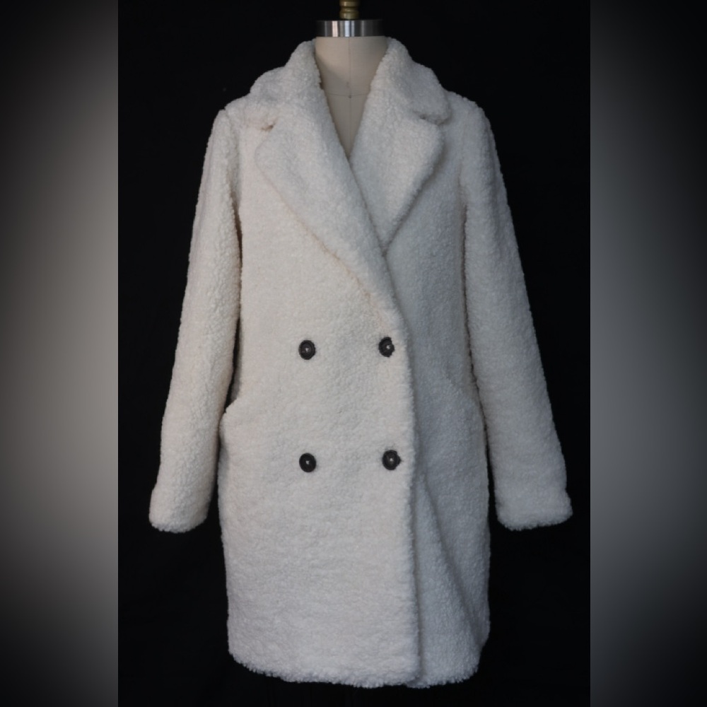 Nine West Cream Teddy Jacket